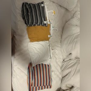 4 American eagle tube tops